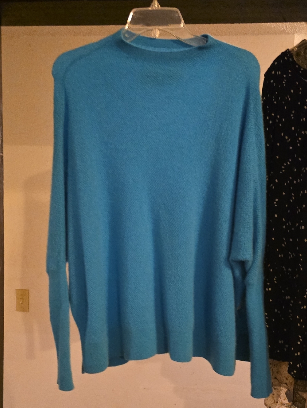 Anthropologie Maeve Vibrant Turquoise Crewneck Sweater